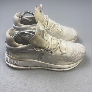 On Cloudnova Shoes Womens Size 9.5 White Running Sneakers Athletic 26.98225